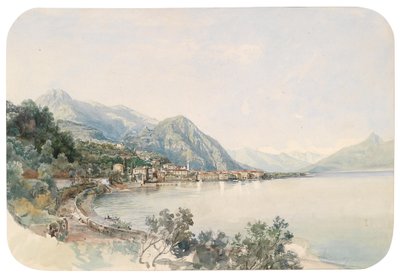 Vista del lago de Como hacia Bellagio de Thomas Ender